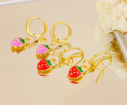 Strawberry Jewellery Set - Pink or Red